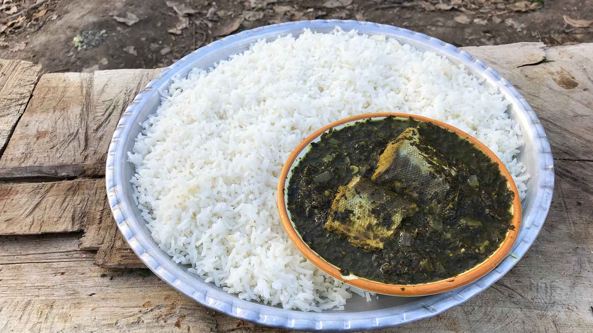 Iranian herb fish stew