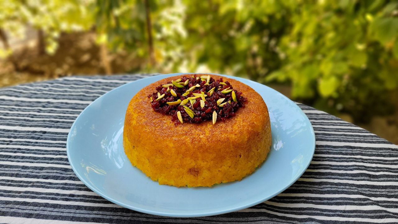 Persian Tahchin: Baked Saffron Rice — Jazz Leaf